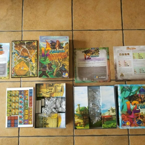 12 Realms IGNAZIO CORRAO  & ANCESTORS LEGACY strategic multi-player Boardgames - Picture 2 of 8